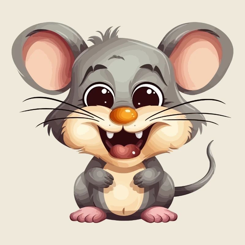 Cute cuddly mouse for nature rodent lover