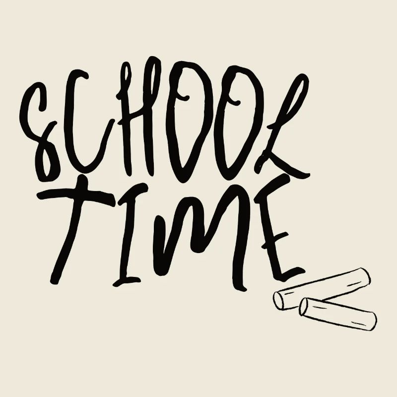 School Time – Minimal Schulstart Design