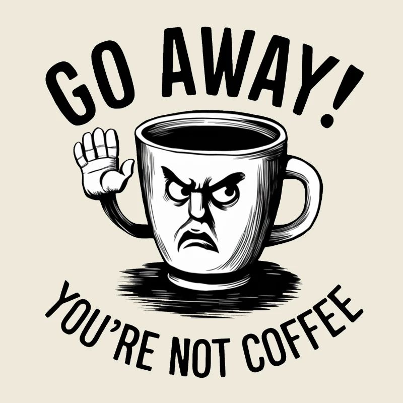 Partez! Vous n’êtes pas du café.