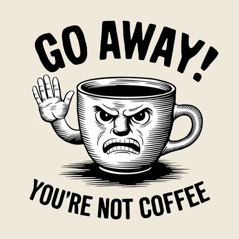 Partez! Vous n’êtes pas du café.