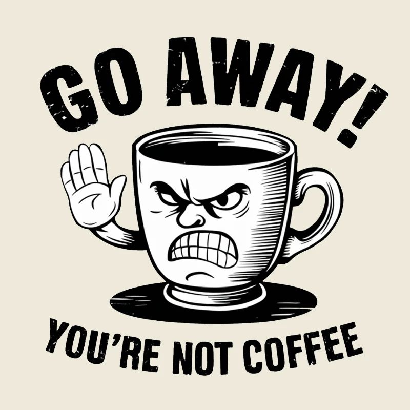 Partez! Vous n’êtes pas du café.