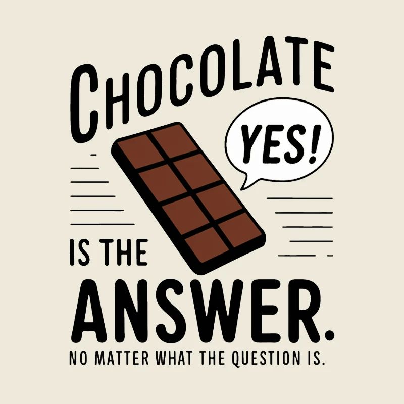 Chocolate is the answer. No matter what the question is