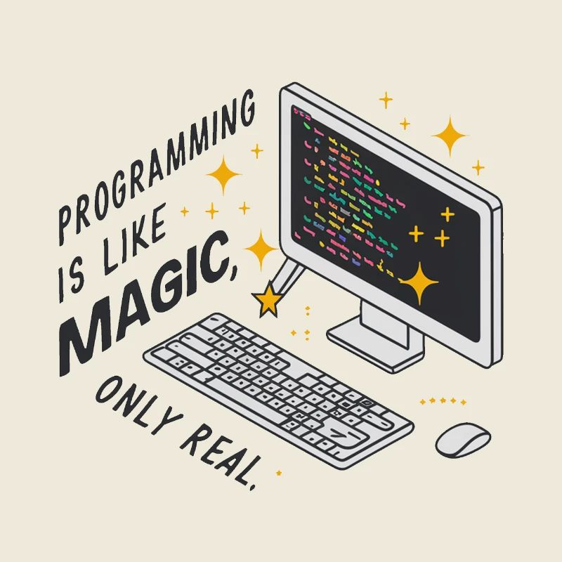 Programmieren ist wie Magie, nur real.