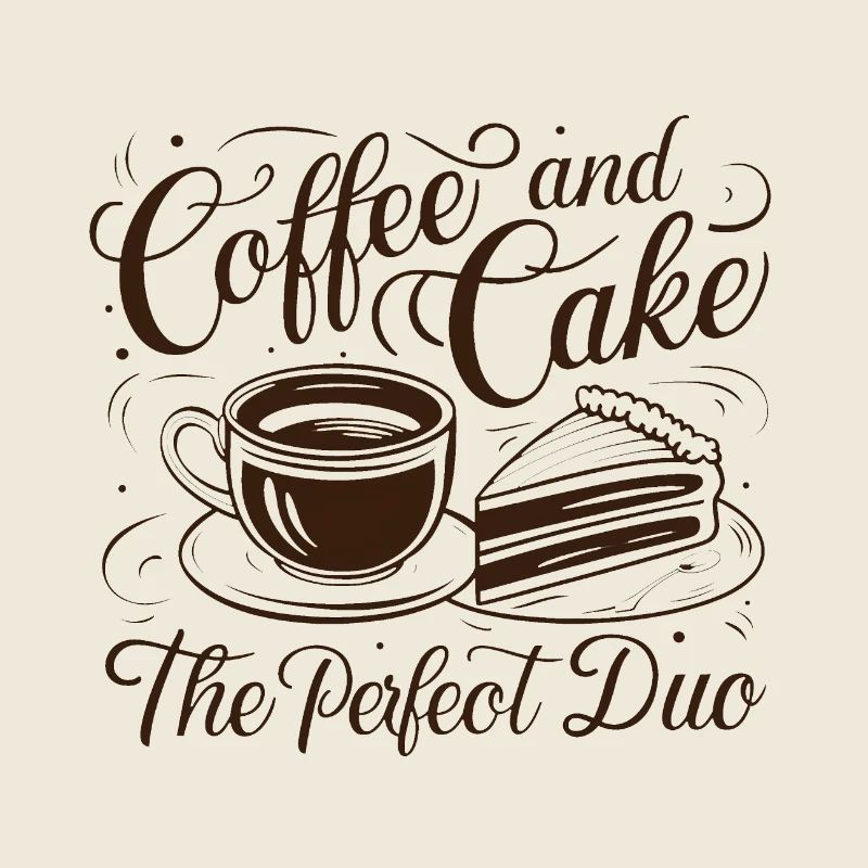 Coffee and cake – the perfect duo.