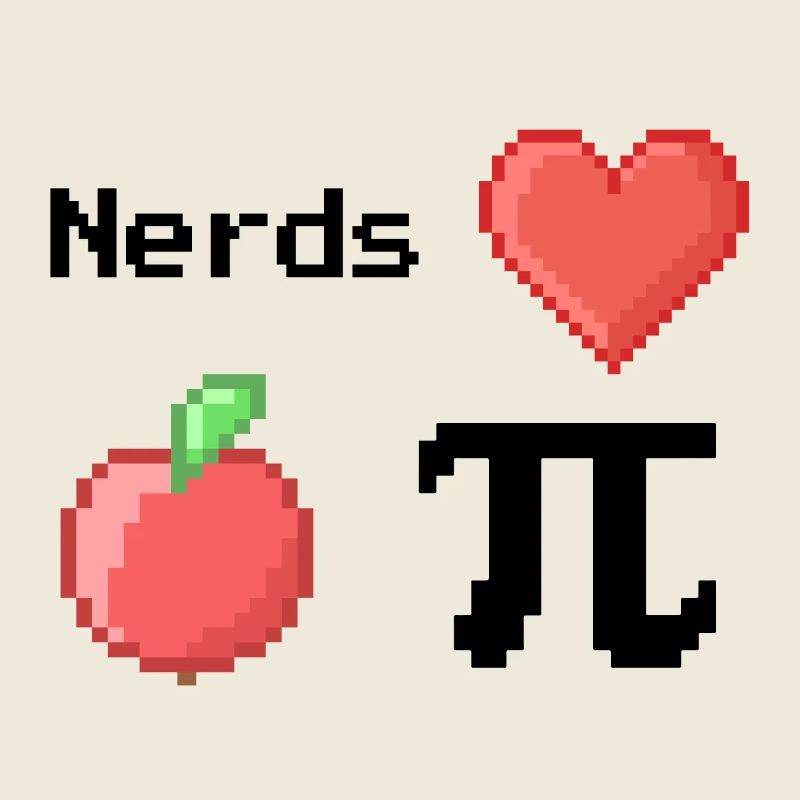 Les nerds adorent Apple Pi Pi Dictons Math S Pixel