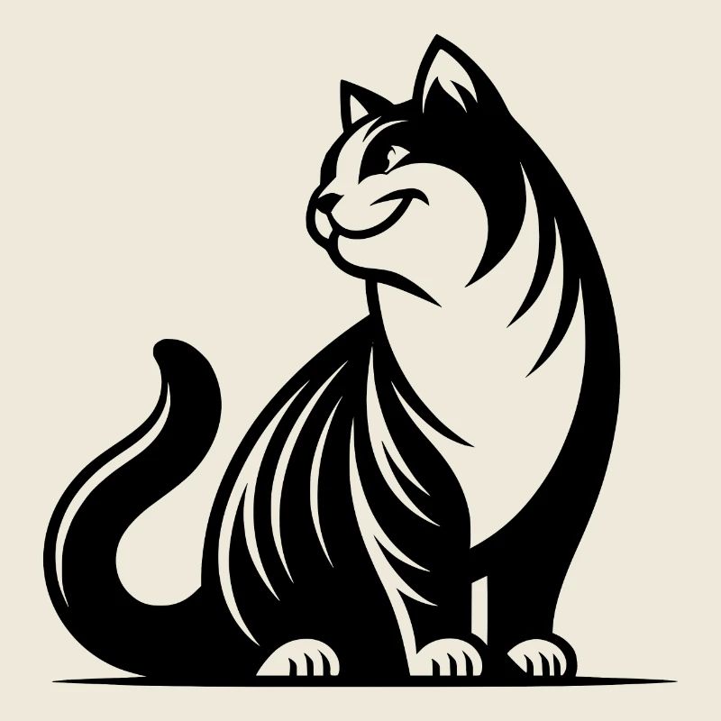 Schnurrige Katze mit süssem Blick