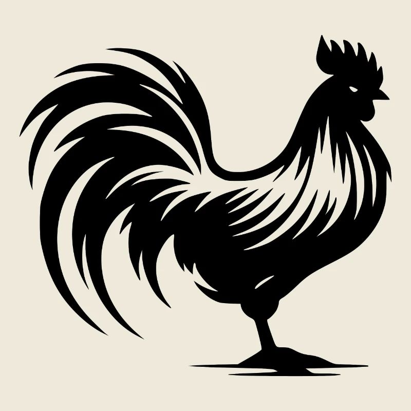 Chicken Farm Rooster Breed Rooster Tattoo Style