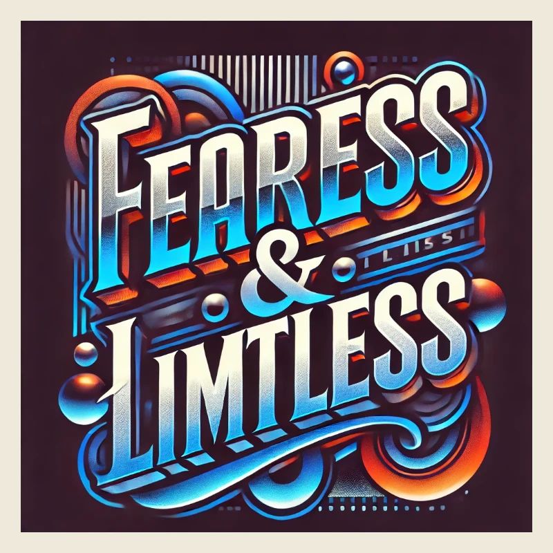 Fearless & Limitless – Bold Typography Design