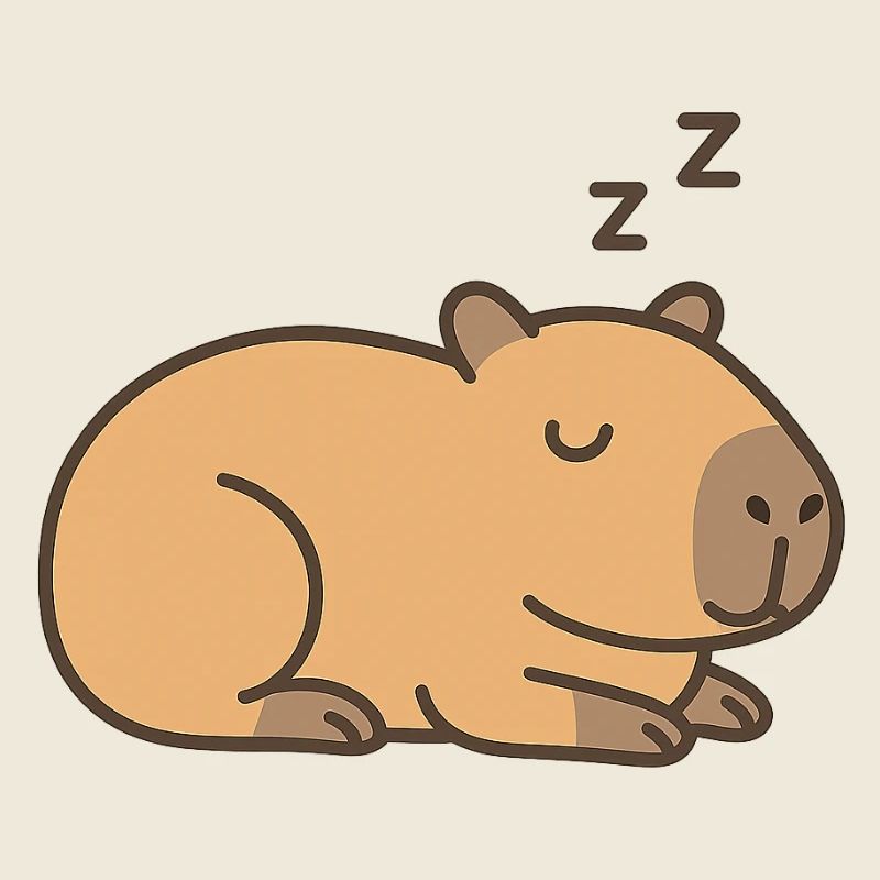 Sleeping capybara