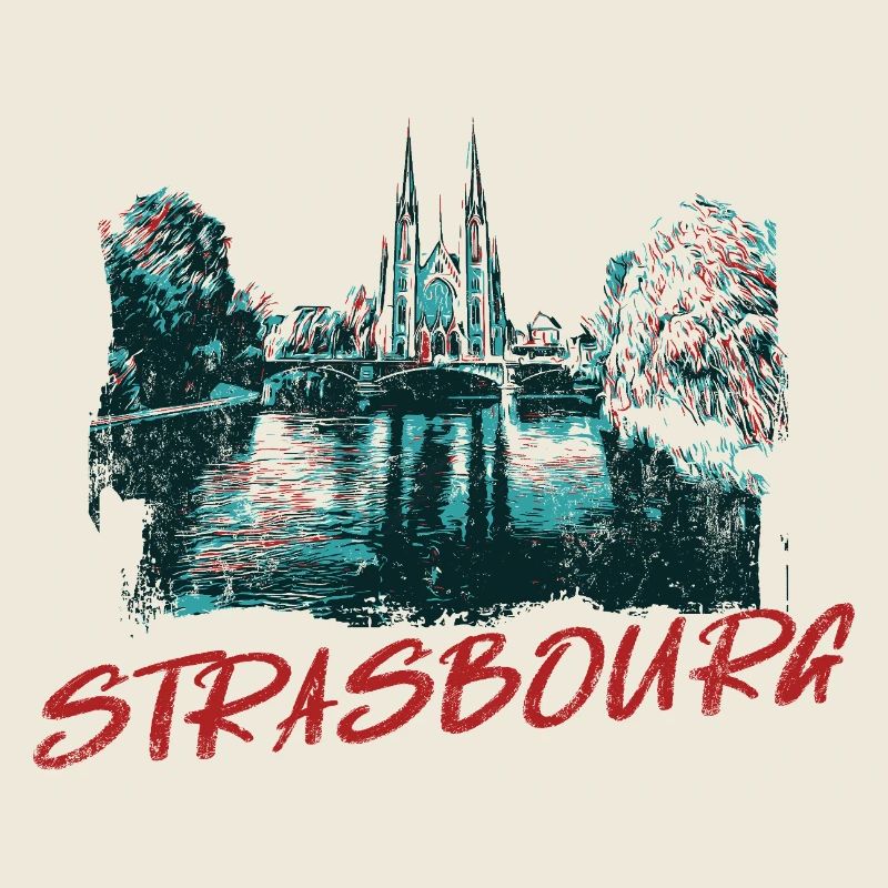 Landscape with Strasbourg Cathedral