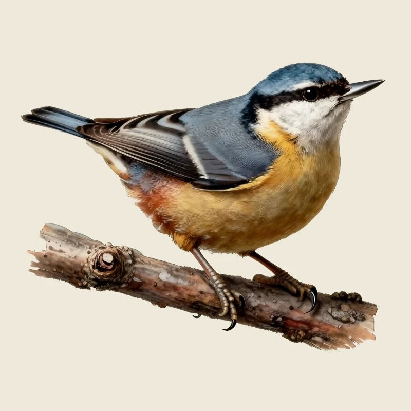 Nuthatch on branch