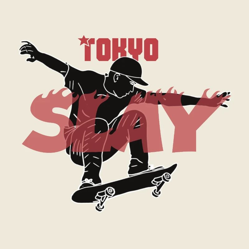 Conception de skateboard Tokyo Slay