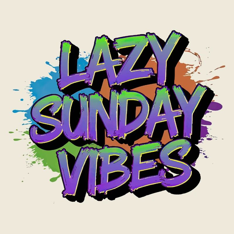 Lazy Sunday Vibes Graffiti