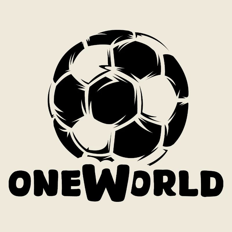 Soccer One World with Ball Graphic