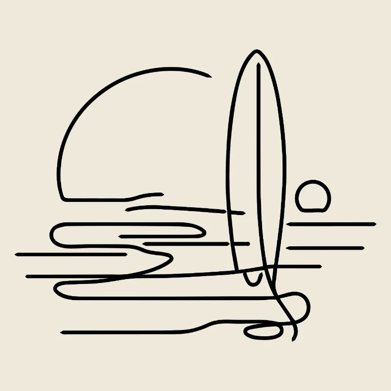 Surfing Sketch