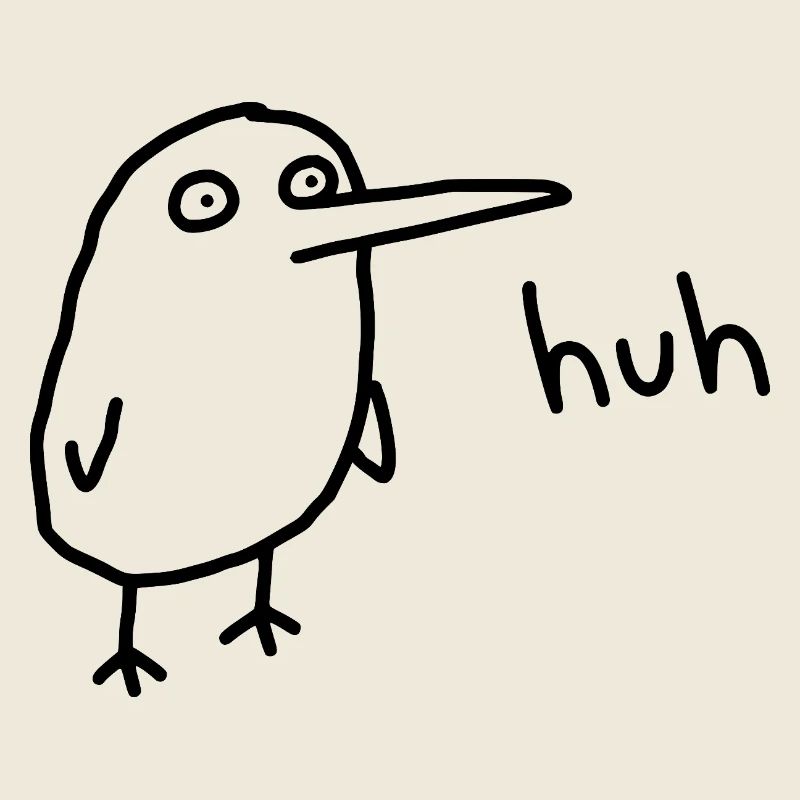 Huh Funny Confused Derpy Bird