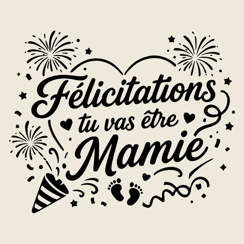 Félicitations tu vas être mamie