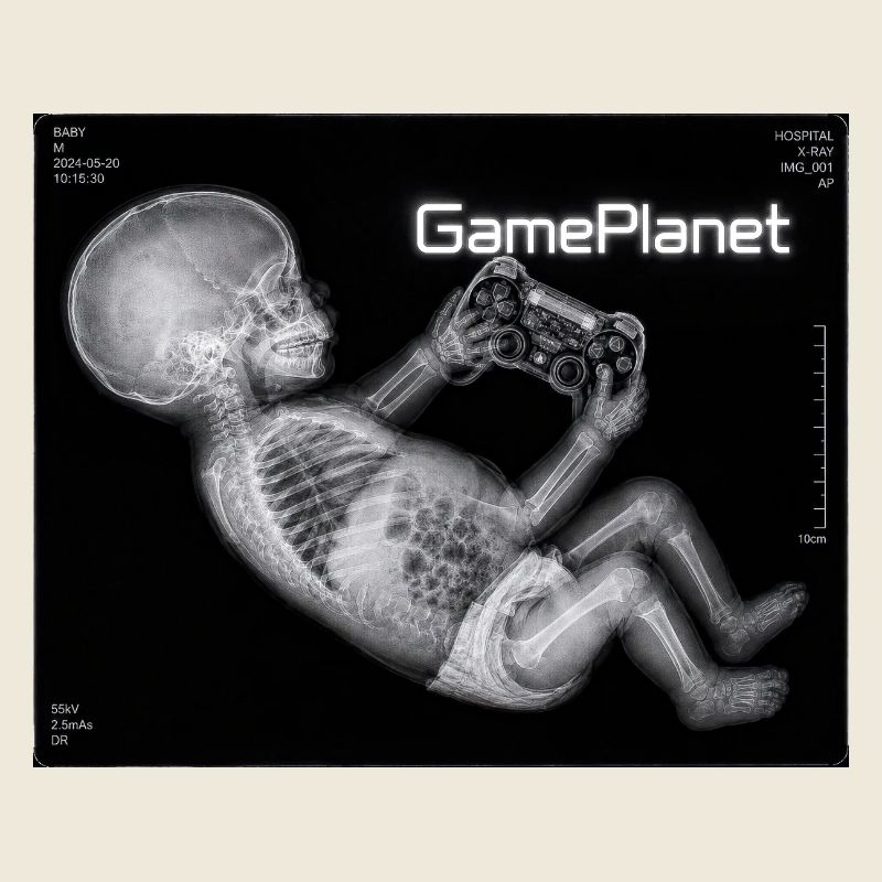 X-ray baby with game controller