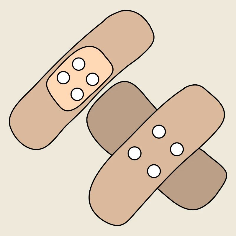 Patch, blessure, blessure, guérison, idée cadeau