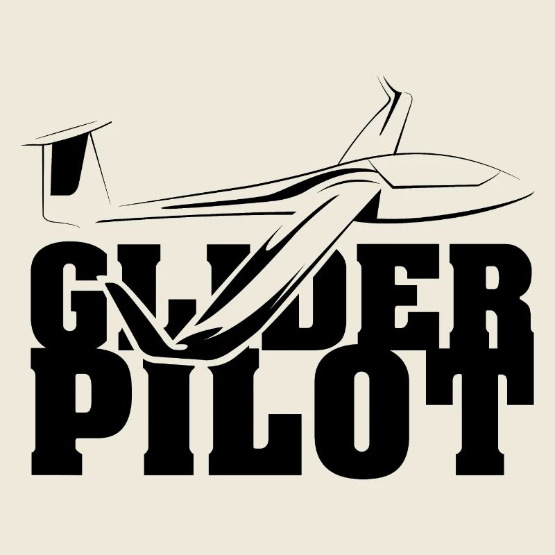 glider pilot symbol team flying aviator glider