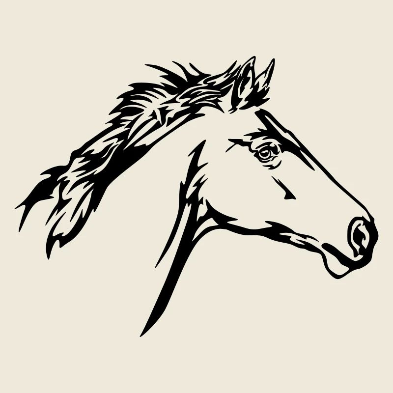 Running Horse Head