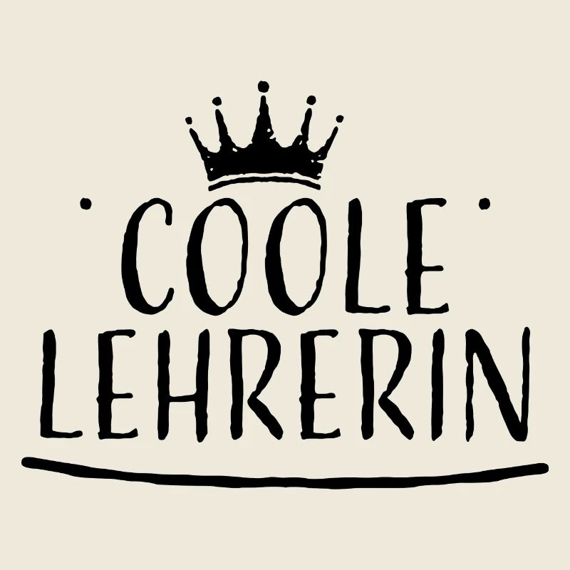 Krone schwarz coole lehrerin