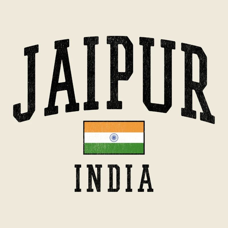 Motif du drapeau de Jaipur Inde graphique