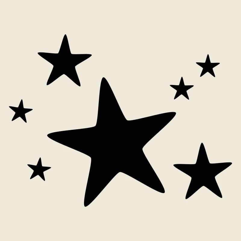 Sternengruppe einfarbig