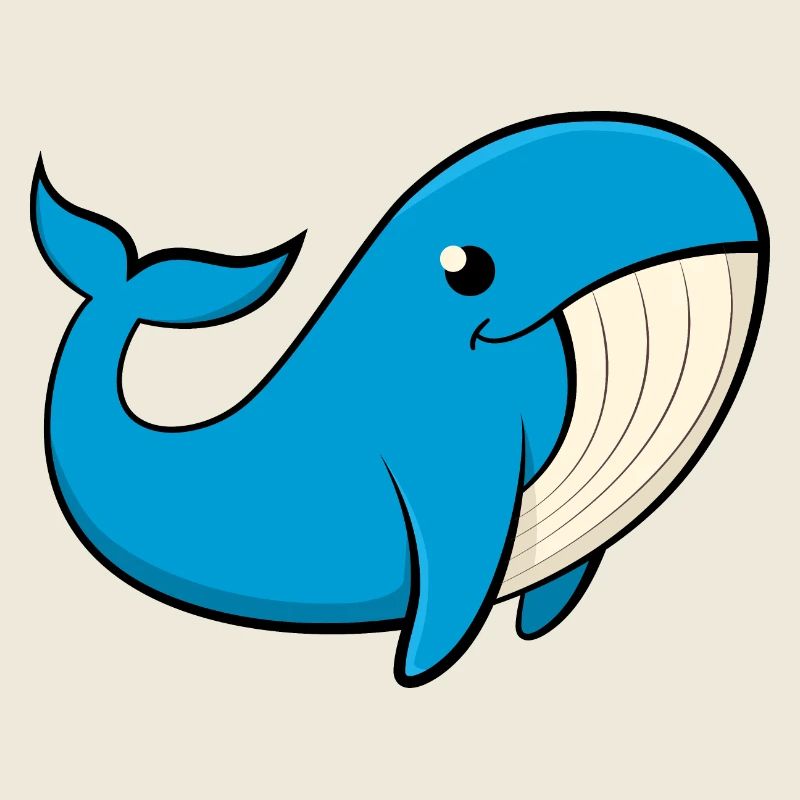 Baleine bleue joyeuse