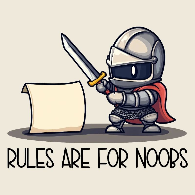 Cute Knight vs Scroll – Rules Are For