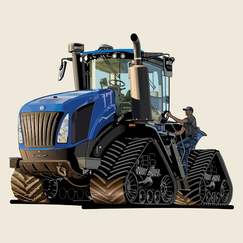 Tractor with crawler drive