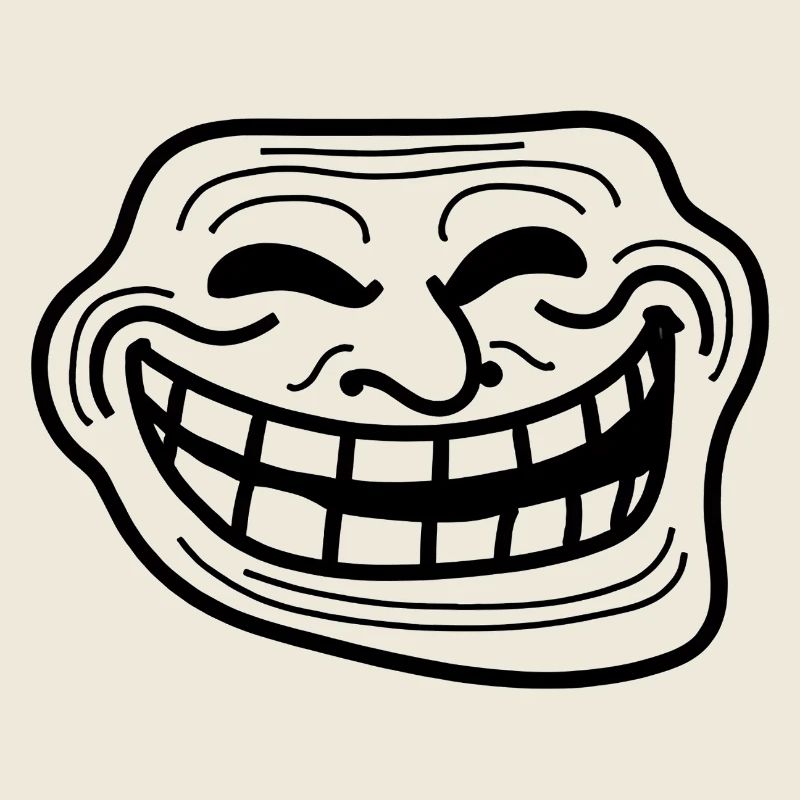 Bold Grin Linework Illustration