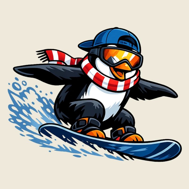 Pinguin Boarder Wintersport