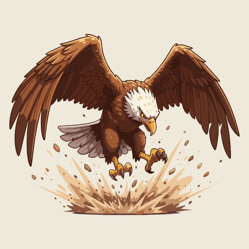 Eagle in the fall