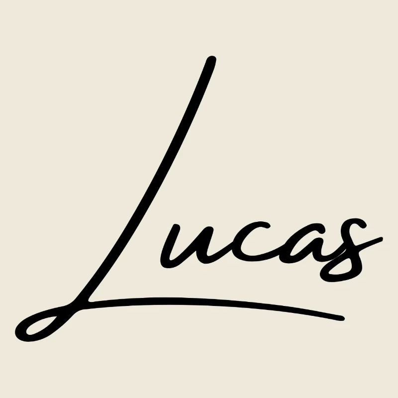Lucas Name Design - Personalized Typography