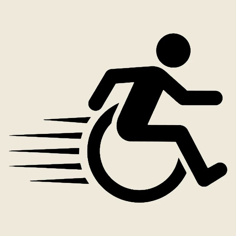 Utilisateur de fauteuil roulant en déplacement #