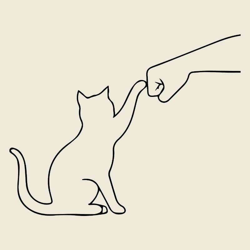 Katze Pfote lustig