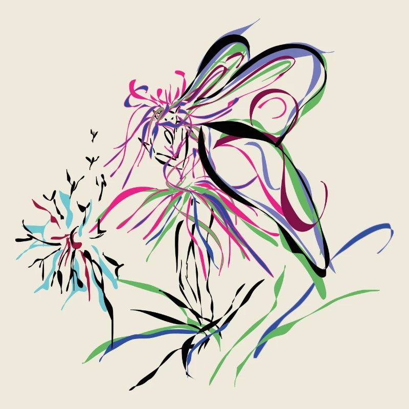 Abstrakt - Blumenelfe