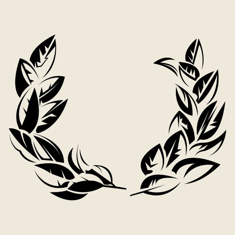 Symboles du symbole de la couronne de laurier laurier