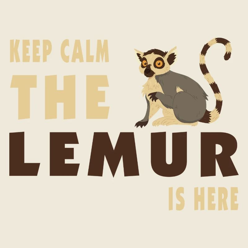 Keep Calm Lemur is here / Geschenk