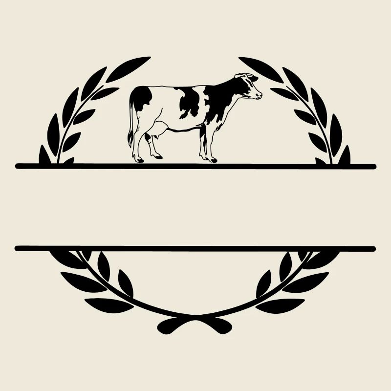 Dairy cow monogram