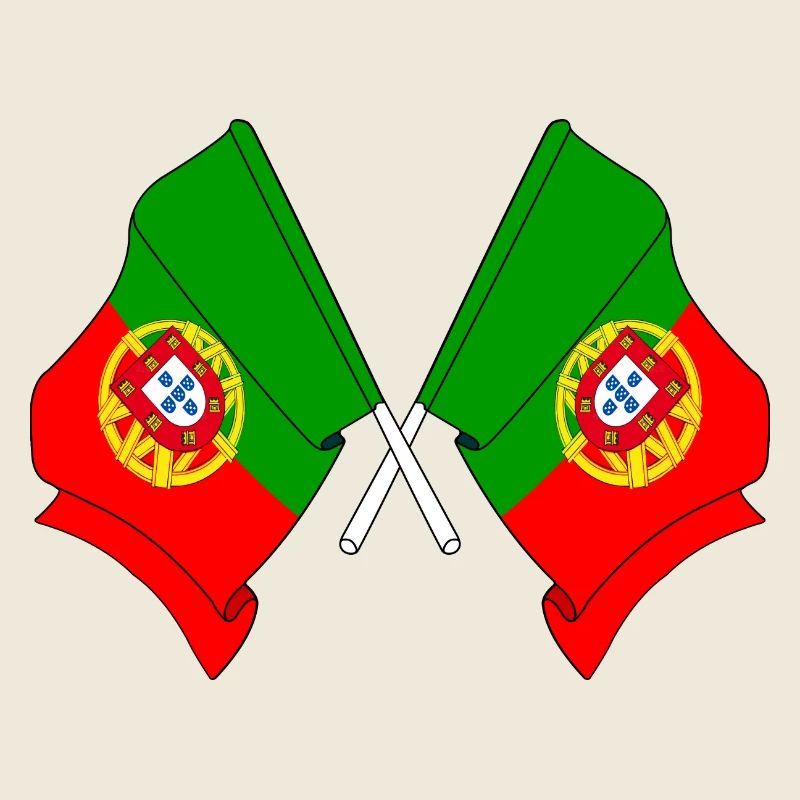 Two flags Portugal
