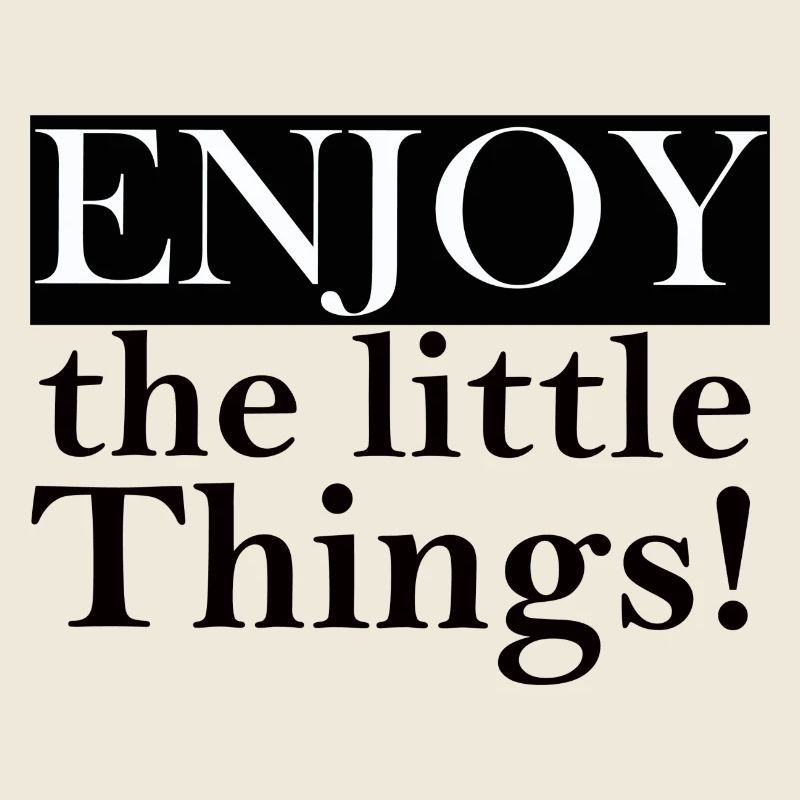 Enjoy little things Lettering