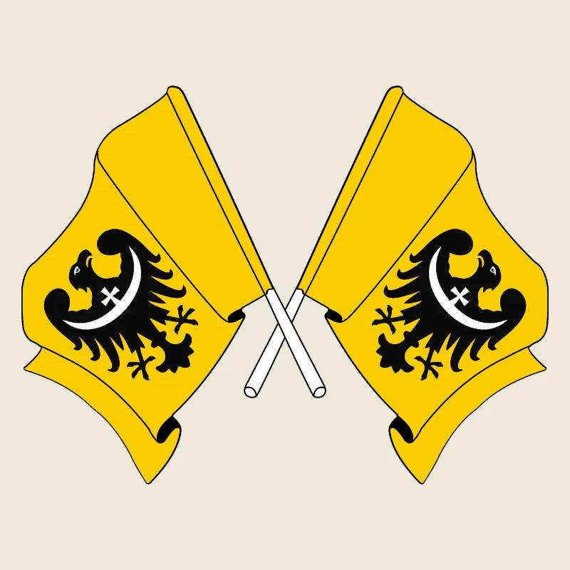 Deux drapeaux de Basse-Silésie