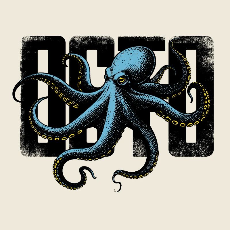 Stilisierter Oktopus