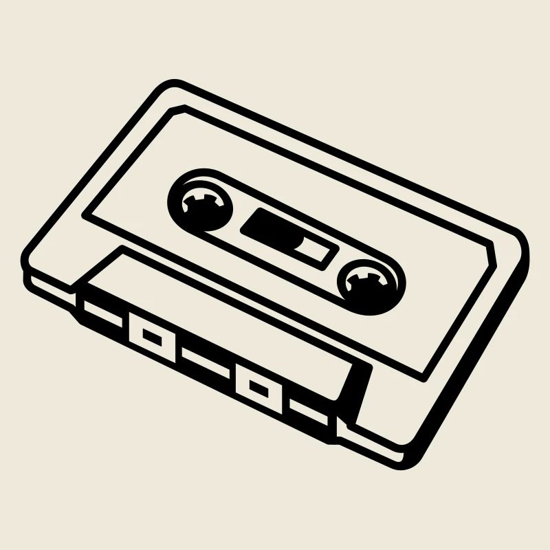 Cassette rétro – Conception musicale de mixtape old school