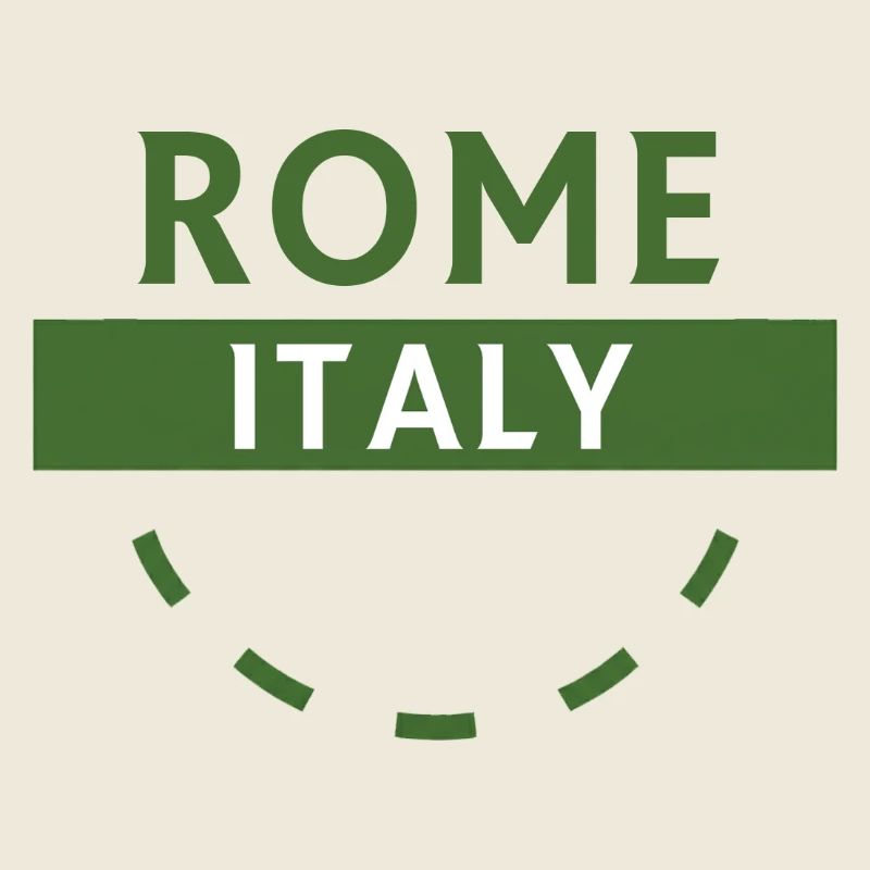 Rome Italia Green Emblem