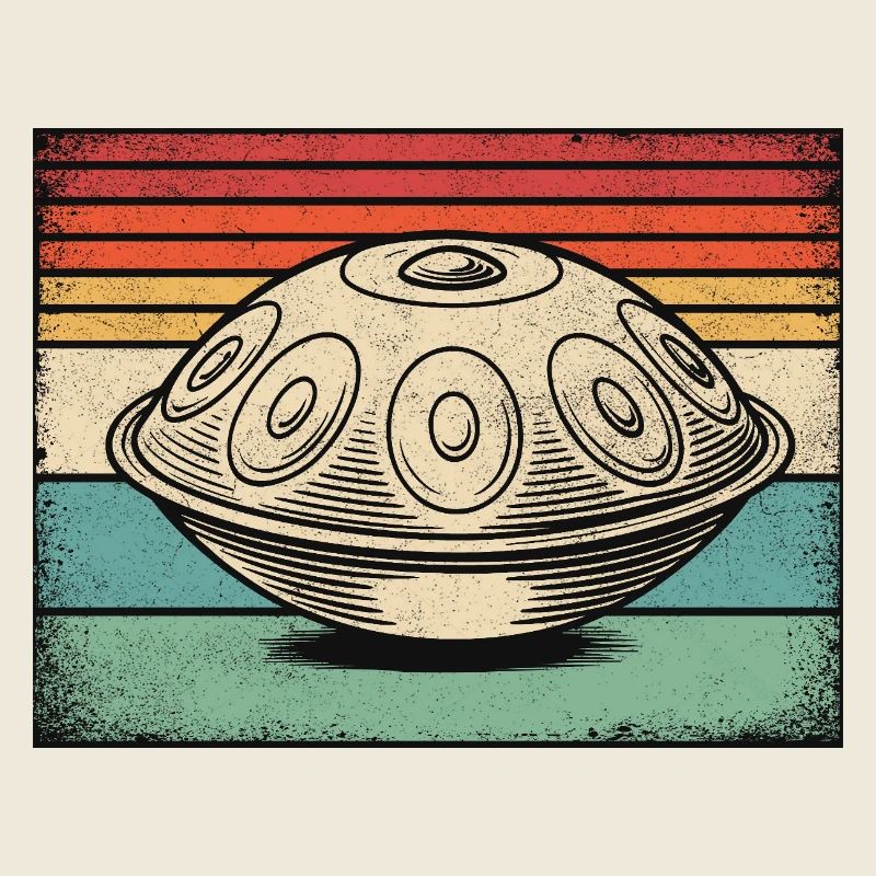 Handpan Hang Drum Retro