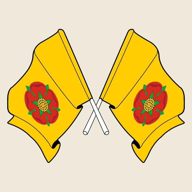 Drapeaux croisés du Lancashire