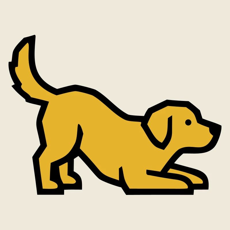 Spielender Hund Golden Retriever Labrador Welpe